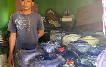 Tersangka dan barang bukti diamankan di Polres OKU. Foto: istimewa