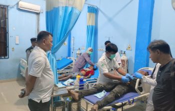 Pelaku saat dirawat di UGD RSUD Martapura. Foto: ist
