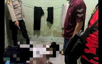 Korban saat ditemukan tak bernyawa di dalam kosannya, Rabu (19/11/2025). Foto: istimewa