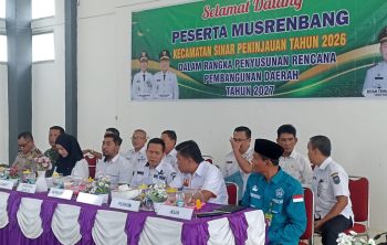 Rapat Musrembang Kecamatan Sinar Peninjauan 2026, Rabu (4/2/2026). Foto: erham