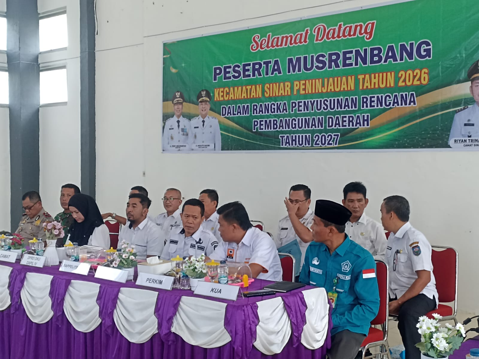Rapat Musrembang Kecamatan Sinar Peninjauan 2026, Rabu (4/2/2026). Foto: erham