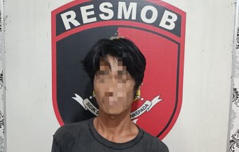 Pelaku diamankan di Polsek Semidang Aji. Foto: istimewa