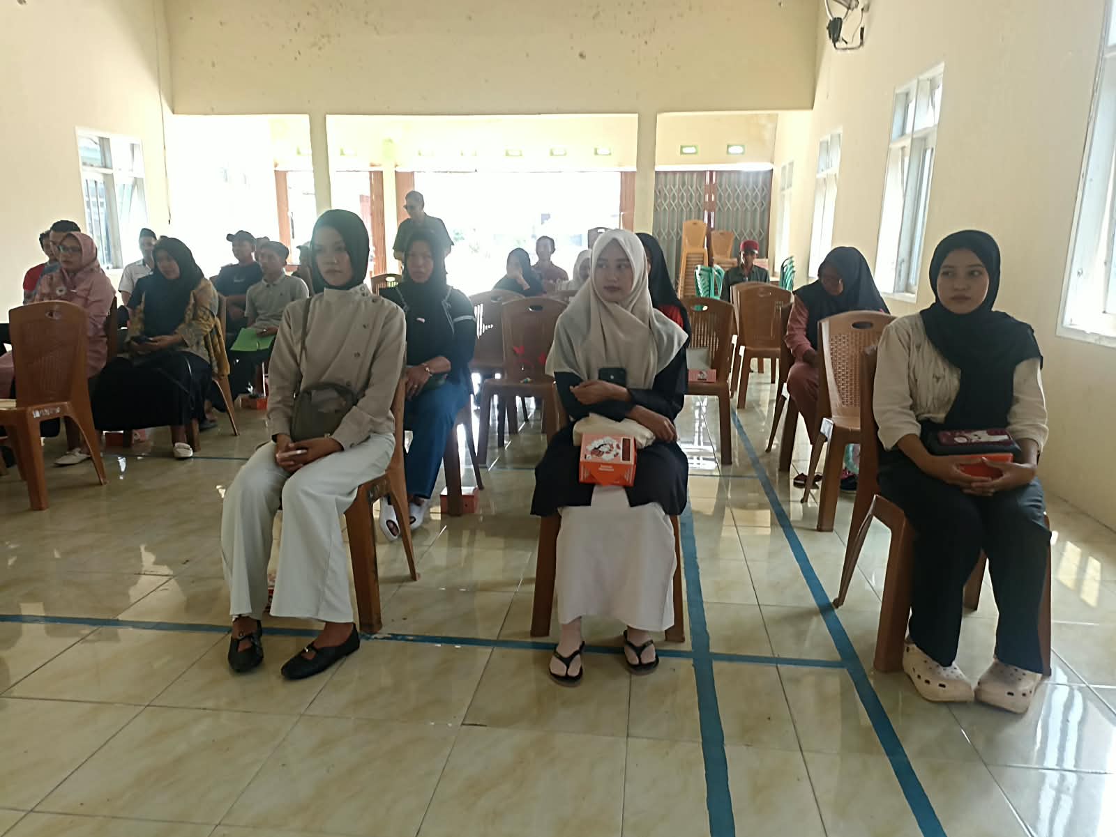 Peserta c saat mengikuti prises penetapn calon anggota BPD Sri Mulya. Foto: Erham